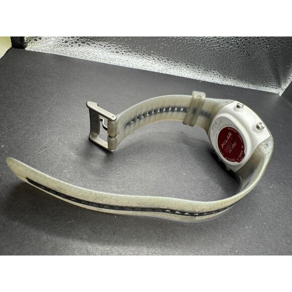 Polar FT4 Digital Watch Women Date Time Heart Rate Monitor White Rubber Band - Picture 6 of 8